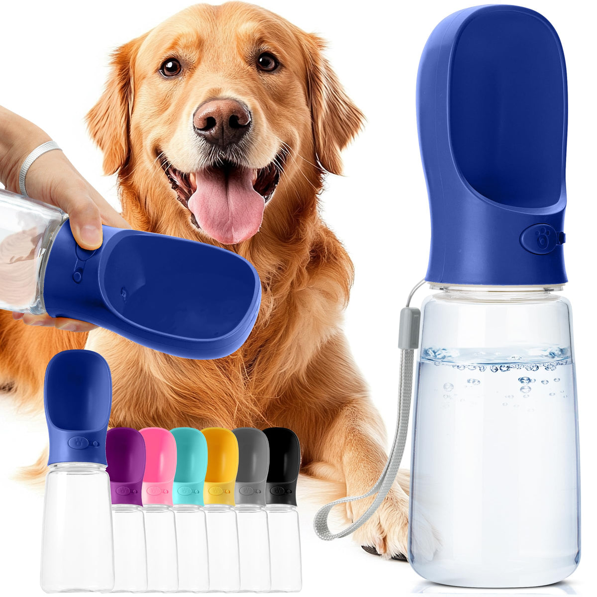 Mr. Pen- Portable Dog Water Bottle, 19 oz, Large