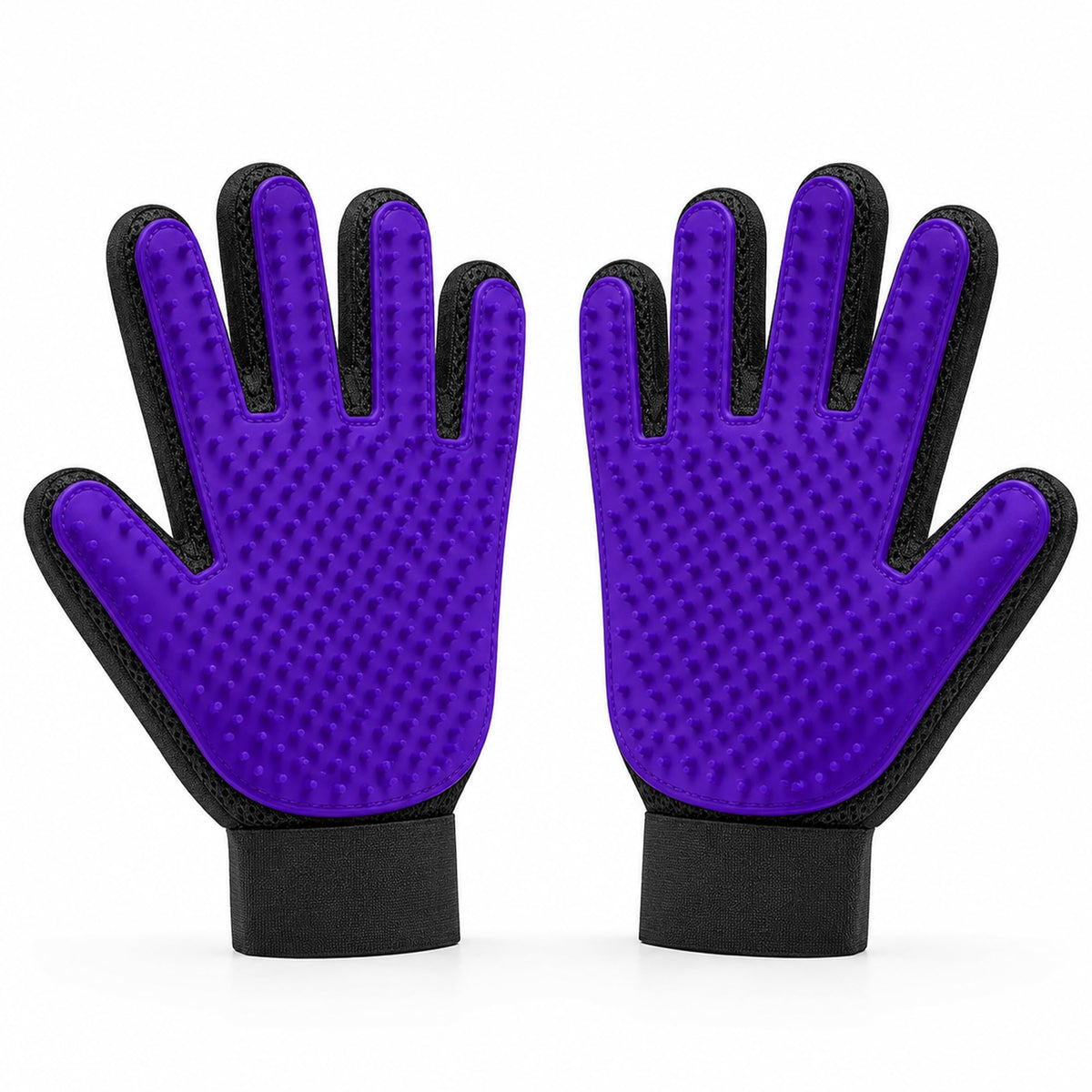 Pet Hair Removal Glove with Silicone Tips for Cat&Dog,1Pair,Blue