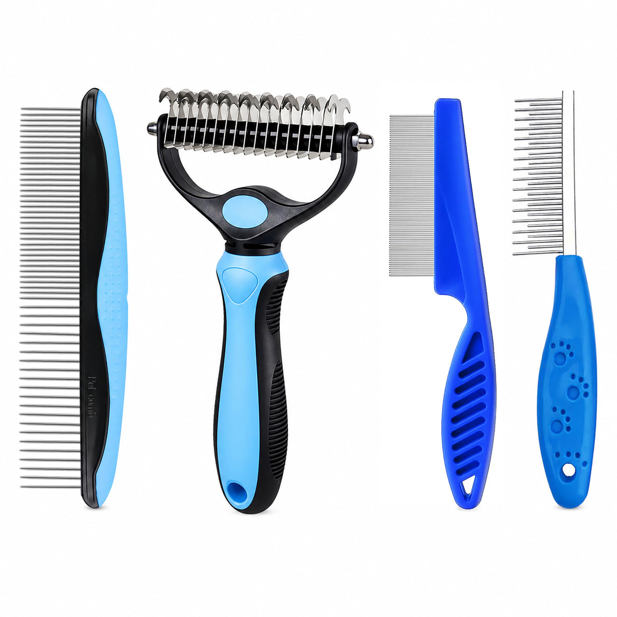 4pcs Pet bathing tools - Dog Washing Gloves,Bath Brush,Deshedding Dog Brush