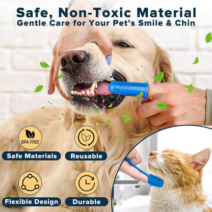 6PCS Grooming & Bath Supplies for Dogs, Cats | Dog Washing Gloves | Dog Bath Brush | Dog Shower Brush | Pet Grooming Gloves | Dog Grooming kit | Pet Supplies for Showerhead & Sprayer (Navy Blue)