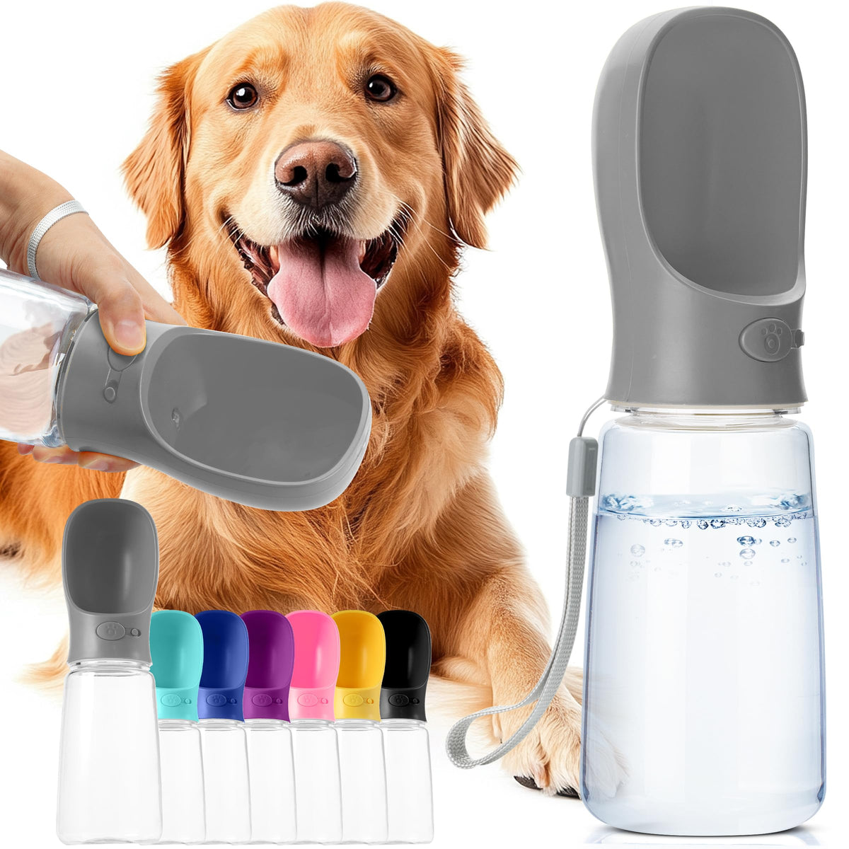 Mr. Pen- Portable Dog Water Bottle, 19 oz, Large