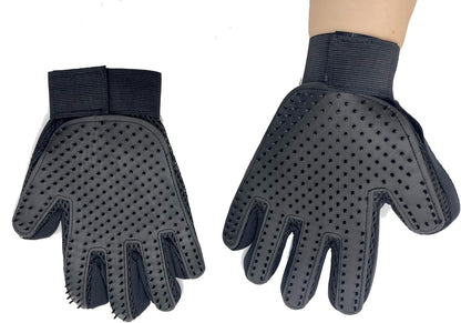 Pet Grooming Gloves for Dogs & Cats – Deshedding Hair Remover Mitt (2-Pack)