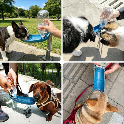 Portable Dog Water Bottle, 18.5OZ Large Dog Travel Water Bottle Leak-Proof Pet Water Dispenser with Carrying Lanyard, Ideal for Outdoor Walking Hiking Travel