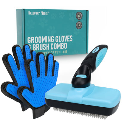 Maxpower Planet Dog Grooming Rake, Deshedding Undercoat Brush, Dogs & Cats
