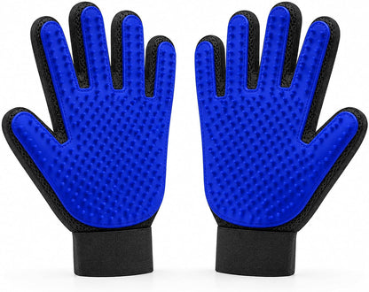 Pet Hair Removal Glove with Silicone Tips for Cat&Dog,1Pair,Blue