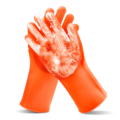 Pet Grooming Gloves—Dog Washing Gloves with High-Density Teeth