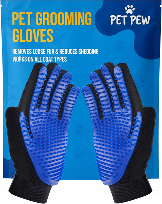 [Upgraded] Pet Hair Removal Glove – Grooming Gloves for Dogs & Cats