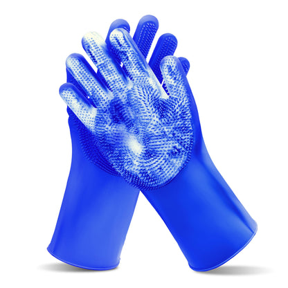 Pet Grooming Gloves—Dog Washing Gloves with High-Density Teeth
