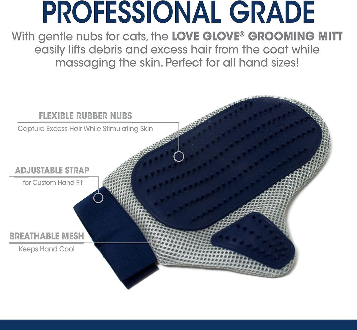 Four Paws Love Glove Cat Grooming Glove